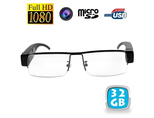 Lunettes Caméra Espion TotalCadeau Mini - Full HD 1080P Avec Son, Neuves