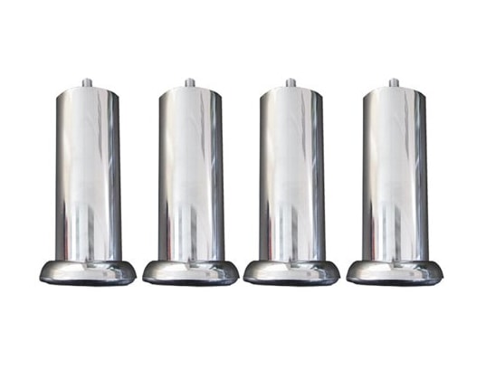 Someo Lot De 4 Pieds De Lit Carrés Inox 15 Cm – Design Moderne Élégant, Fabriqués En France, Compatibles Avec La Plupart Des Sommiers