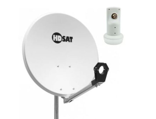 LNB Quad SR-4088 0.1dB - Tête Parabole Universelle 4 Récepteurs Full HD 4K TNT Canal+