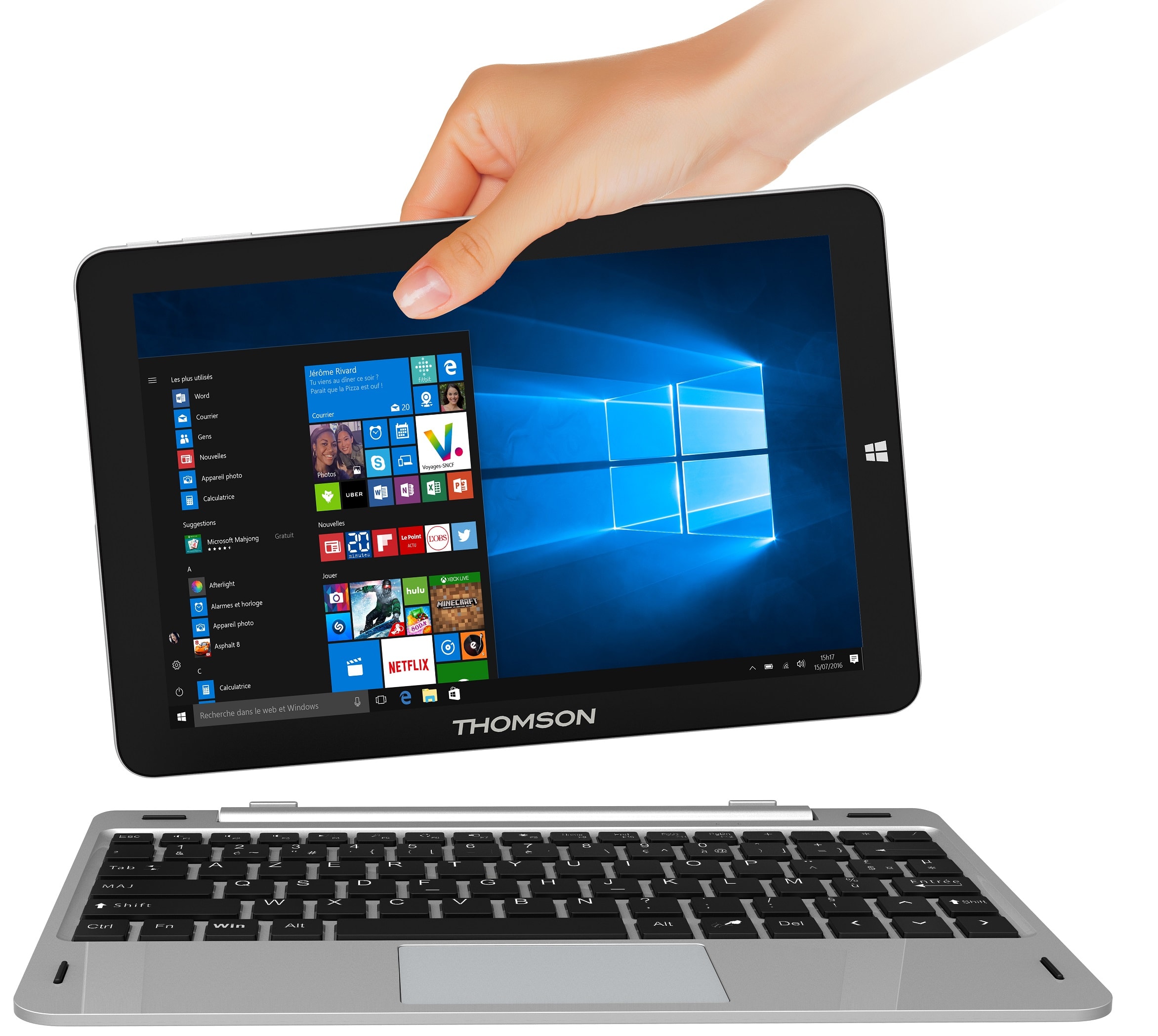Écran Vitre Tactile Pour Thomson TEO10R-BK16C 10 Pouces - Remplacement LCD, Couleur Noire