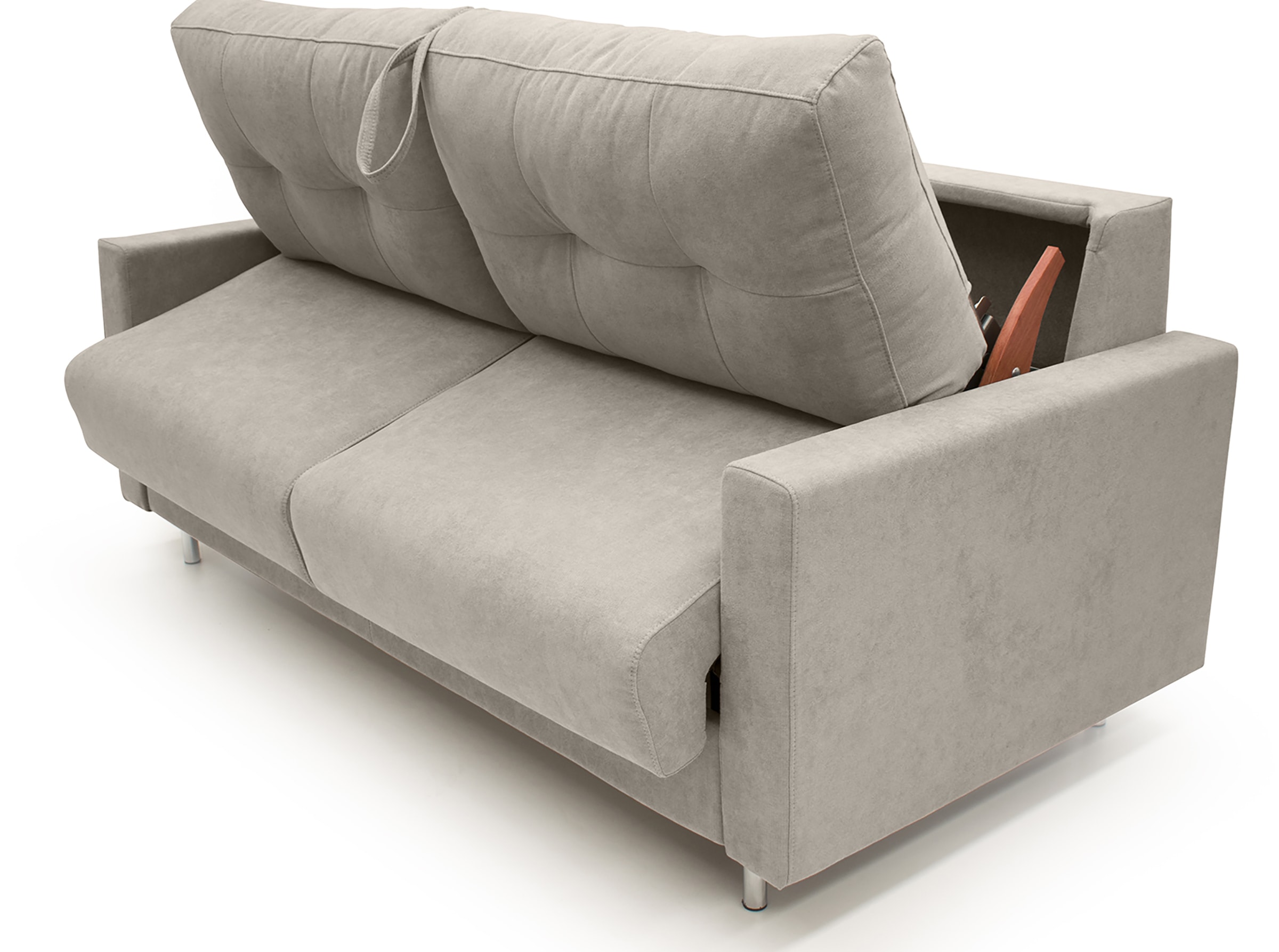 Canapé convertible 3 places ZACK – Gris clair – Très bon état – 250 - Ameublement