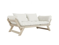 Banquette méridienne futon bebop pin naturel coloris naturel couchage 75*200 cm. INSIDE75 20100886466