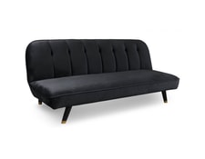 Canapé convertible olympia velours noir MENZZO jh939velvetblack