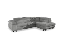 Canapé d'angle droit convertible marius tissu gris INTENSEDECO MARIUS-R-GRIS