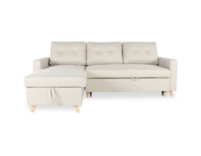 Canapé d'angle convertible réversible falko tissu beige INTENSEDECO L350-FABRIC-BEIGE