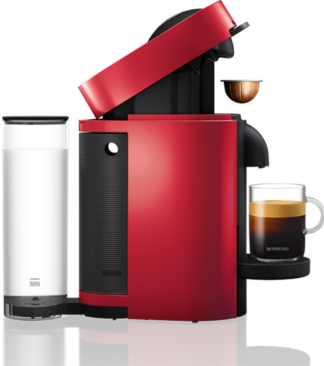 Machine à Café Nespresso Magimix Vertuo Plus – Rouge – Modèle 11389 – Occasion
