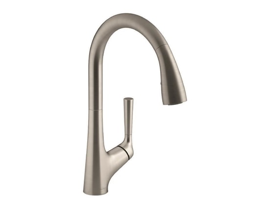 Jacob delafon mitigeur évier forte e26179-vs avec douchette extractible ...