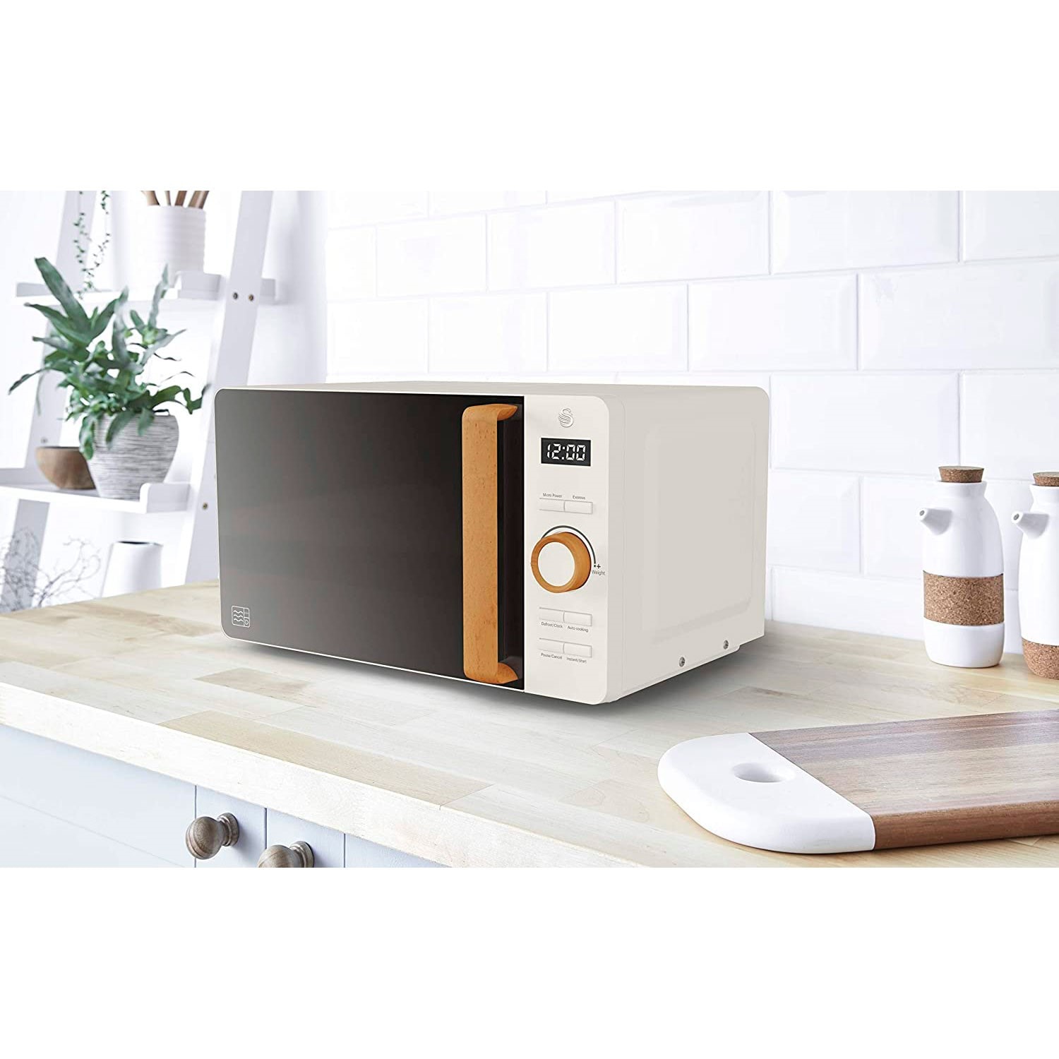 Micro-ondes Digital 20L Design Moderne Nordic SWAN SM22036GRYNEU 800W Gris - Electroménager
