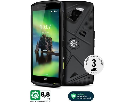Lot De 3 Téléphones Crosscall Core X3 - Noir 16 Go - Avec Batterie Externe - Occasion
