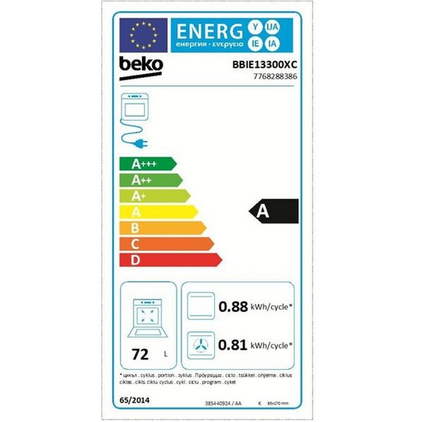Four Encastrable 60cm 72L Catalyse Multi-fonction - Beko B300 Bbim13300cdxe Dark Inox