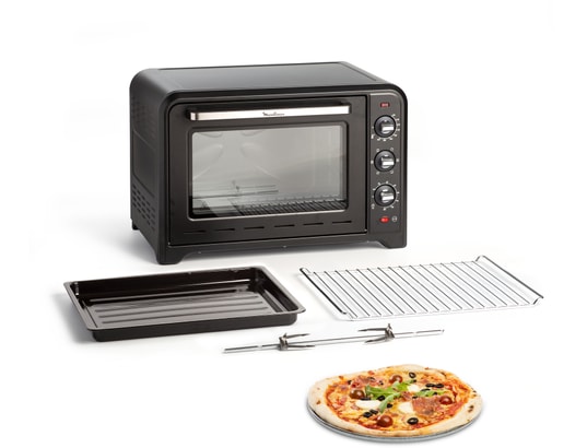 Mini-Four Compact Avec Convection, 20 Litres, 1300 W, Inox, Noir[J25