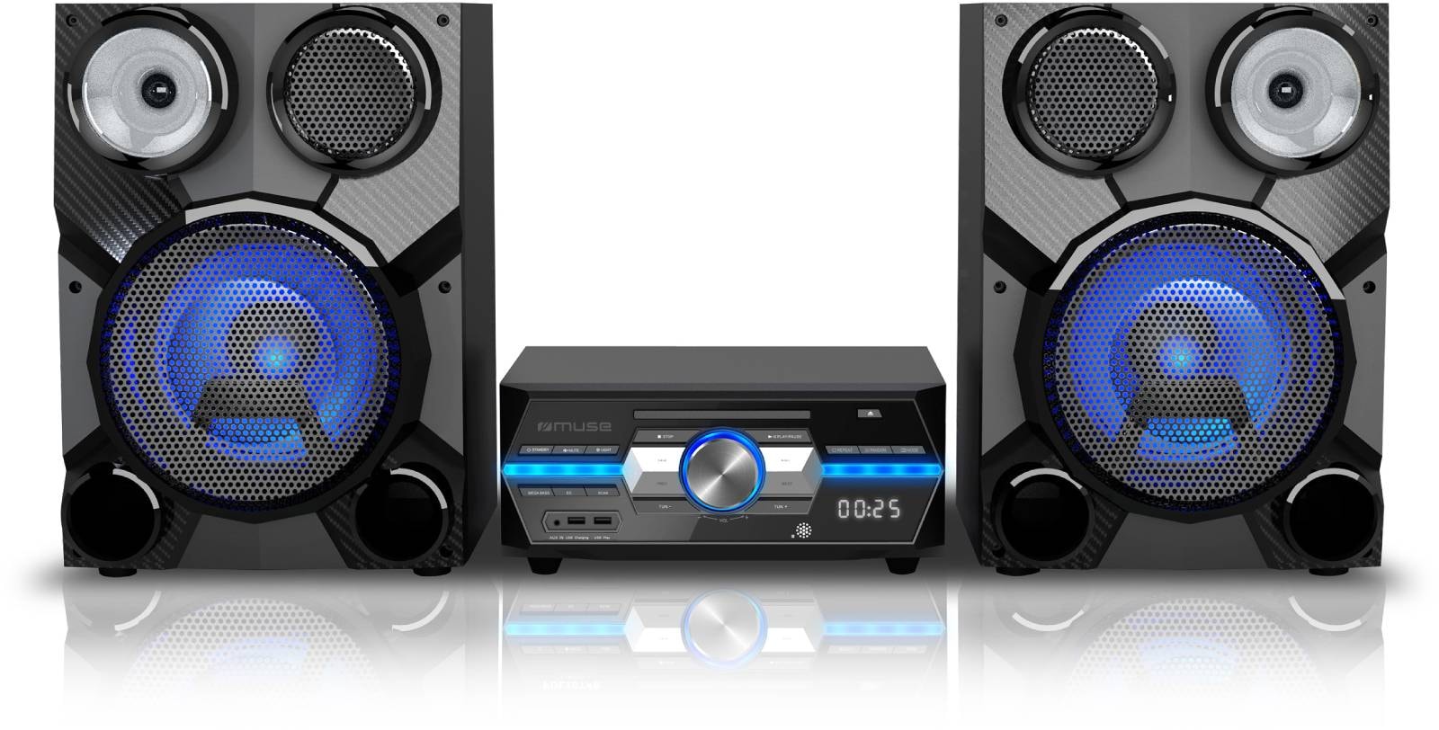 Mini Chaîne Hi-Fi Muse M-32 CM - Lecteur CD, Radio AM/FM - Occasion