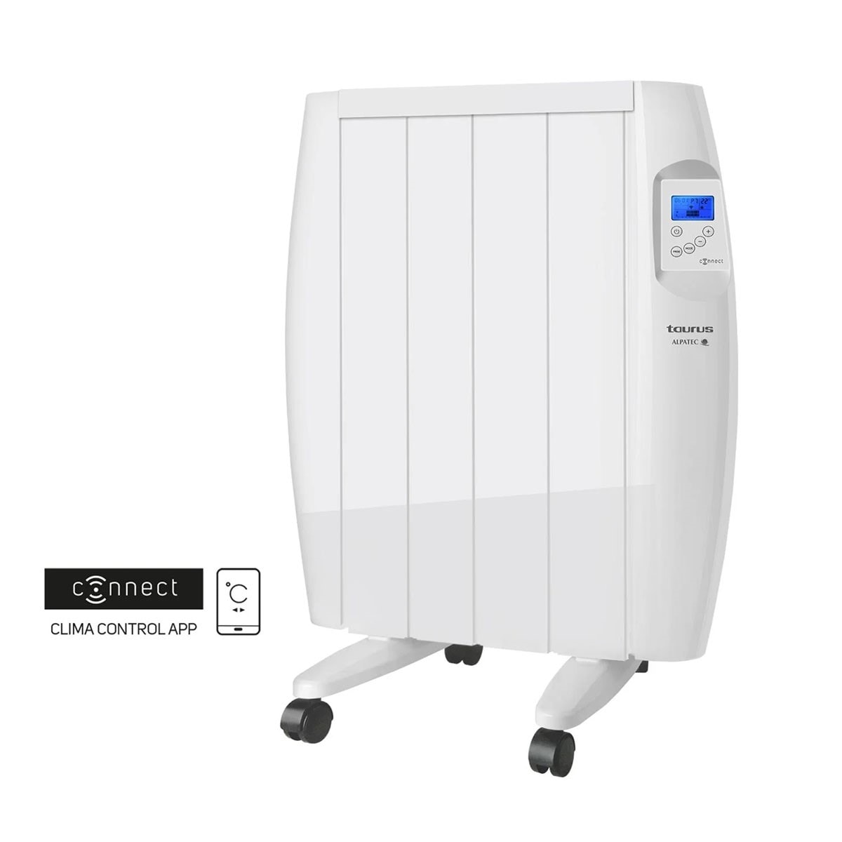 Radiateur électrique à inertie sèche 1200w blanc - Taurus Alpatec