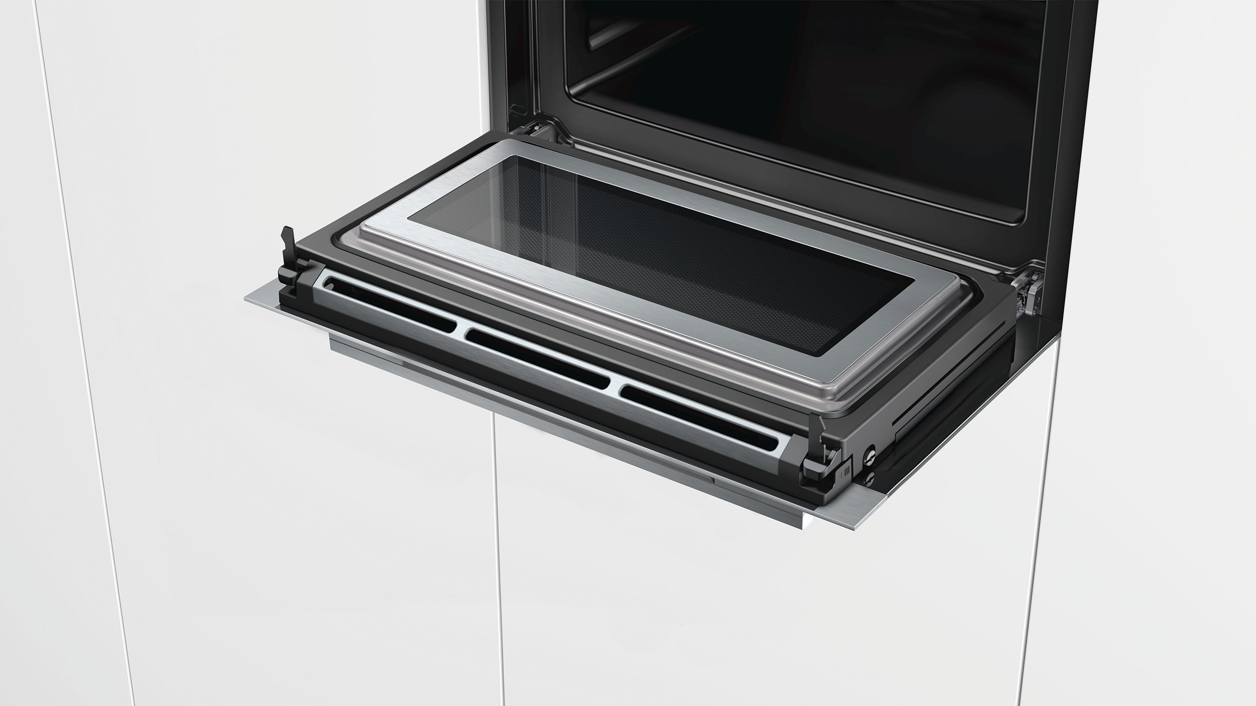 Four Micro-ondes Combiné Encastrable Siemens CM633GBS1 - 45L Inox Avec Ecran TFT