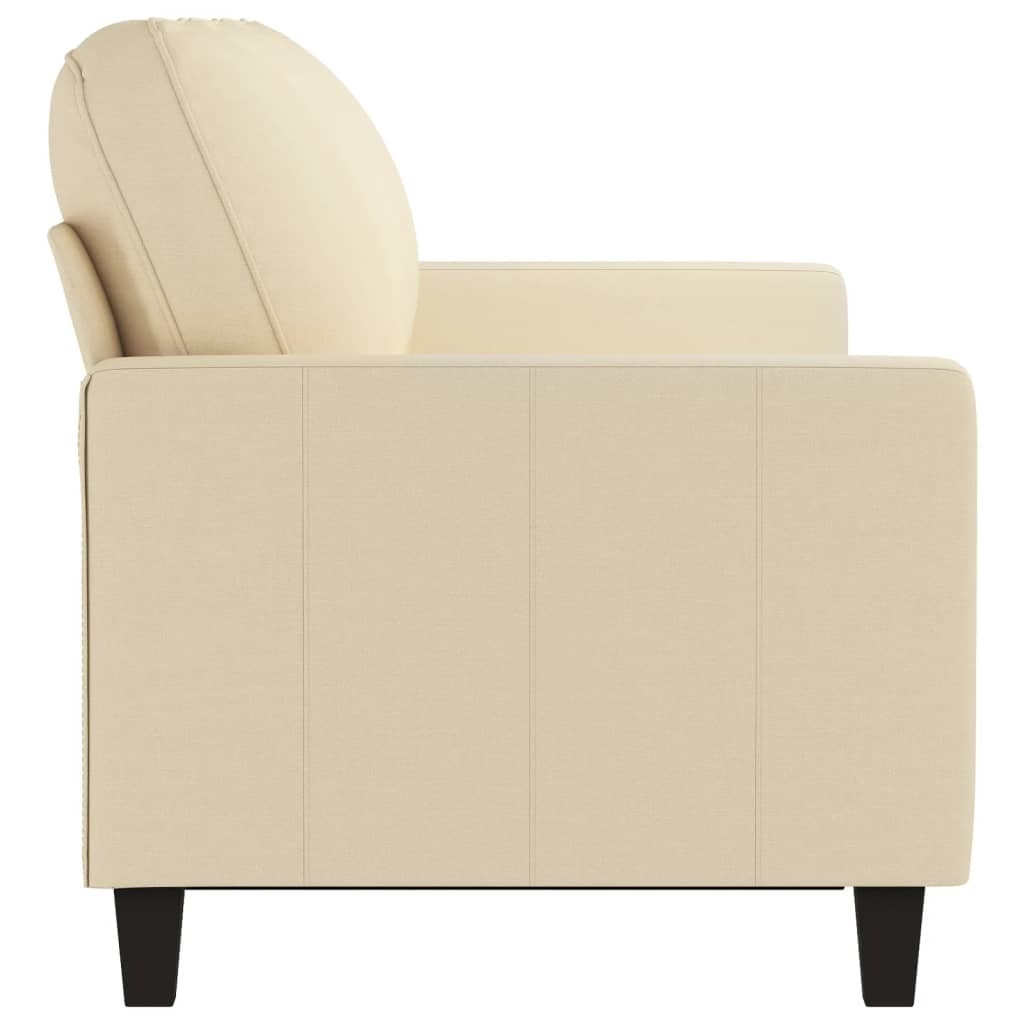 VidaXL Canapé à 3 places Crème 180 cm Tissu, canapé, canapé de salon VidaXL Canapé à 3 places Crème 180 cm Tissu, canapé, canapé de salon