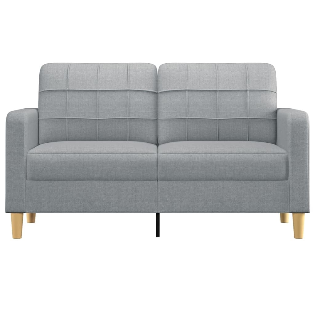 Canapé à 2 Places,Sofa Pour Salon,Banquette Gris Clair 140 Cm Tissu Cds49204 91137279