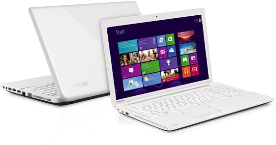 PC Portable Toshiba Satellite C55-C - Blanc - Clavier AZERTY - Occasion