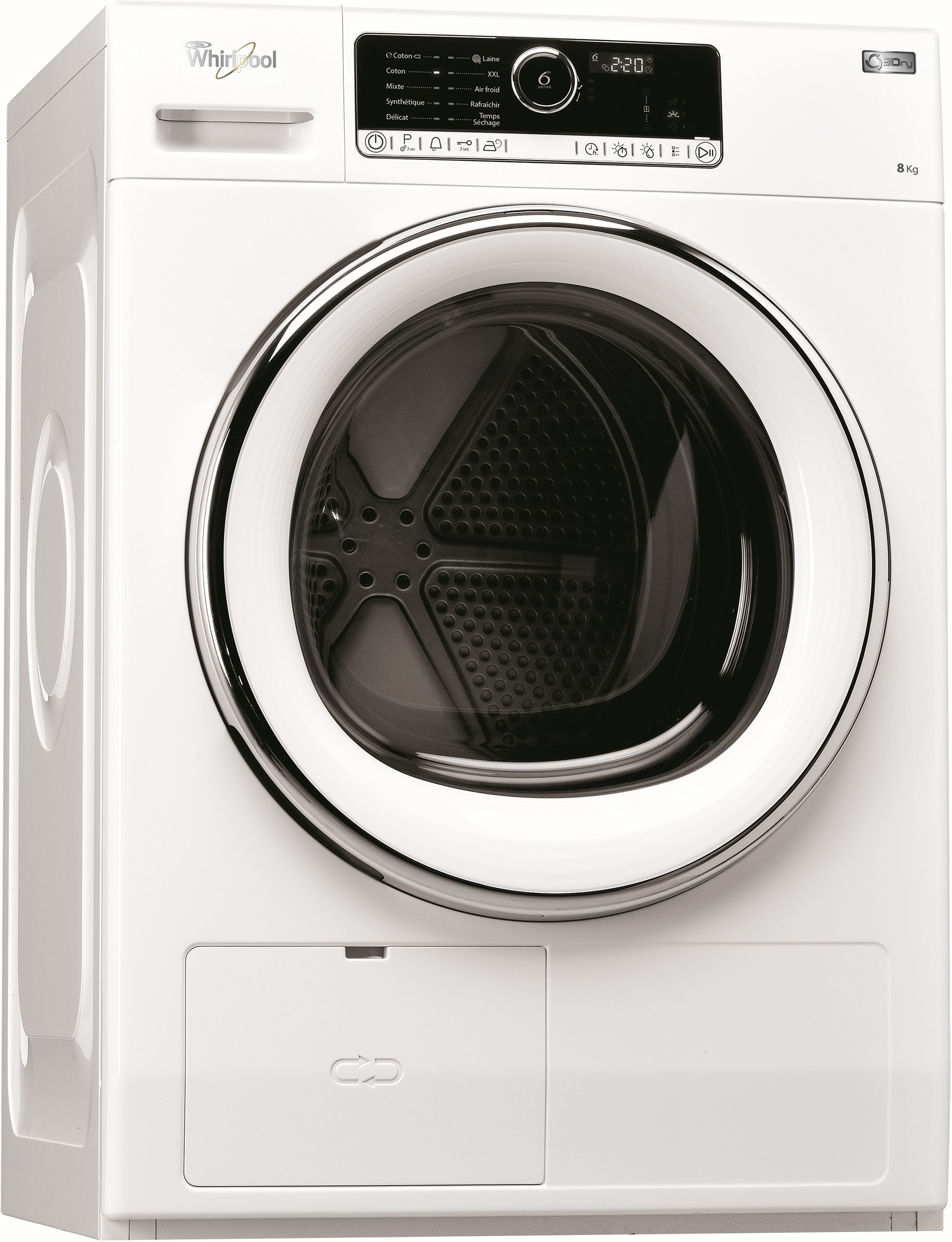 Sèche-Linge Whirlpool à Condensation 6kg - Blanc, Chargement Frontal, Occasion