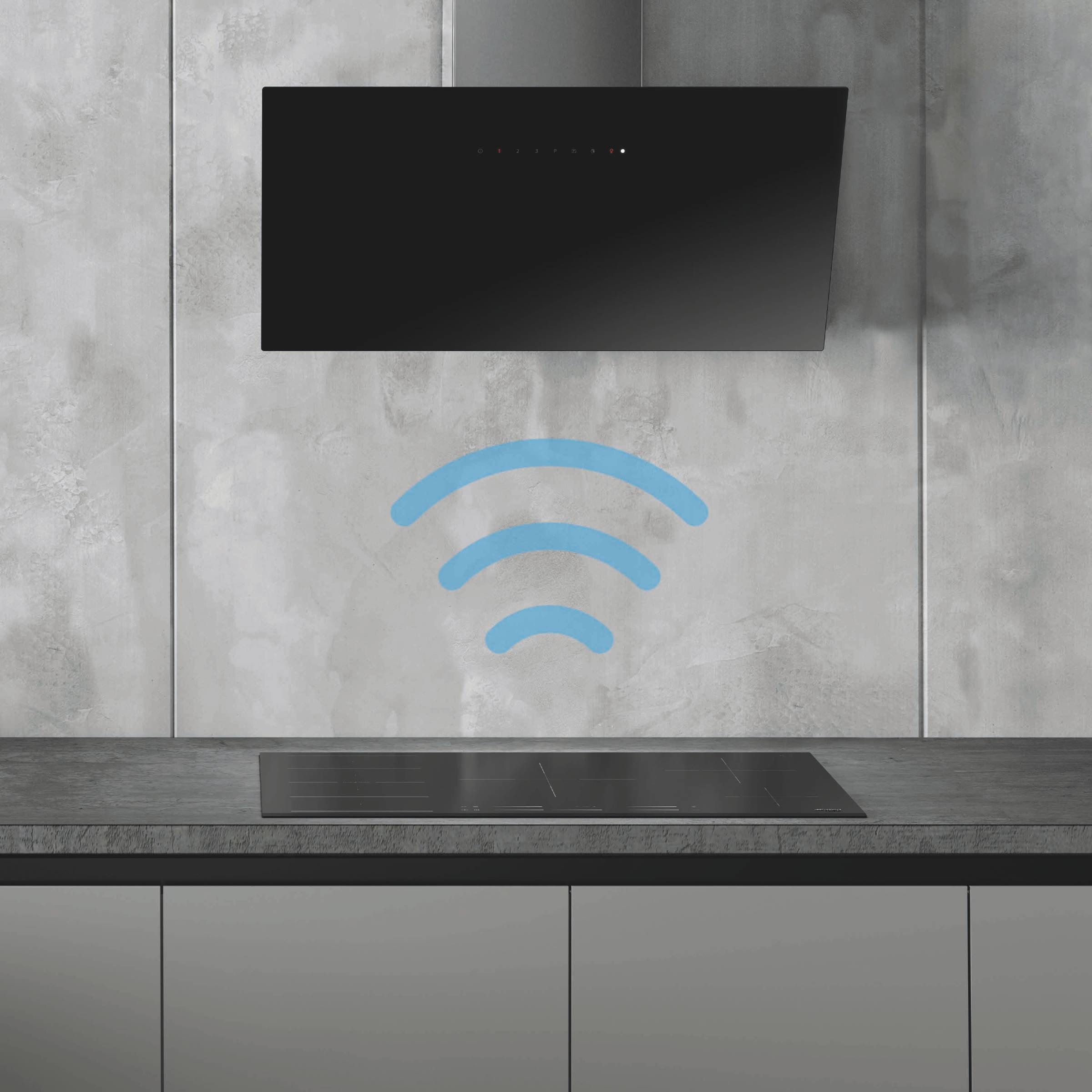 Afzuigkap met schuin design | Smeg - UW-keuken.nl
