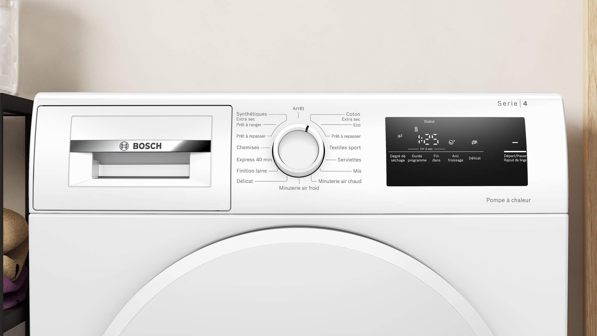 Sèchelinge pompe à chaleur BOSCH WTH8300DFR, Série 4, Easy Clean Pas — free download