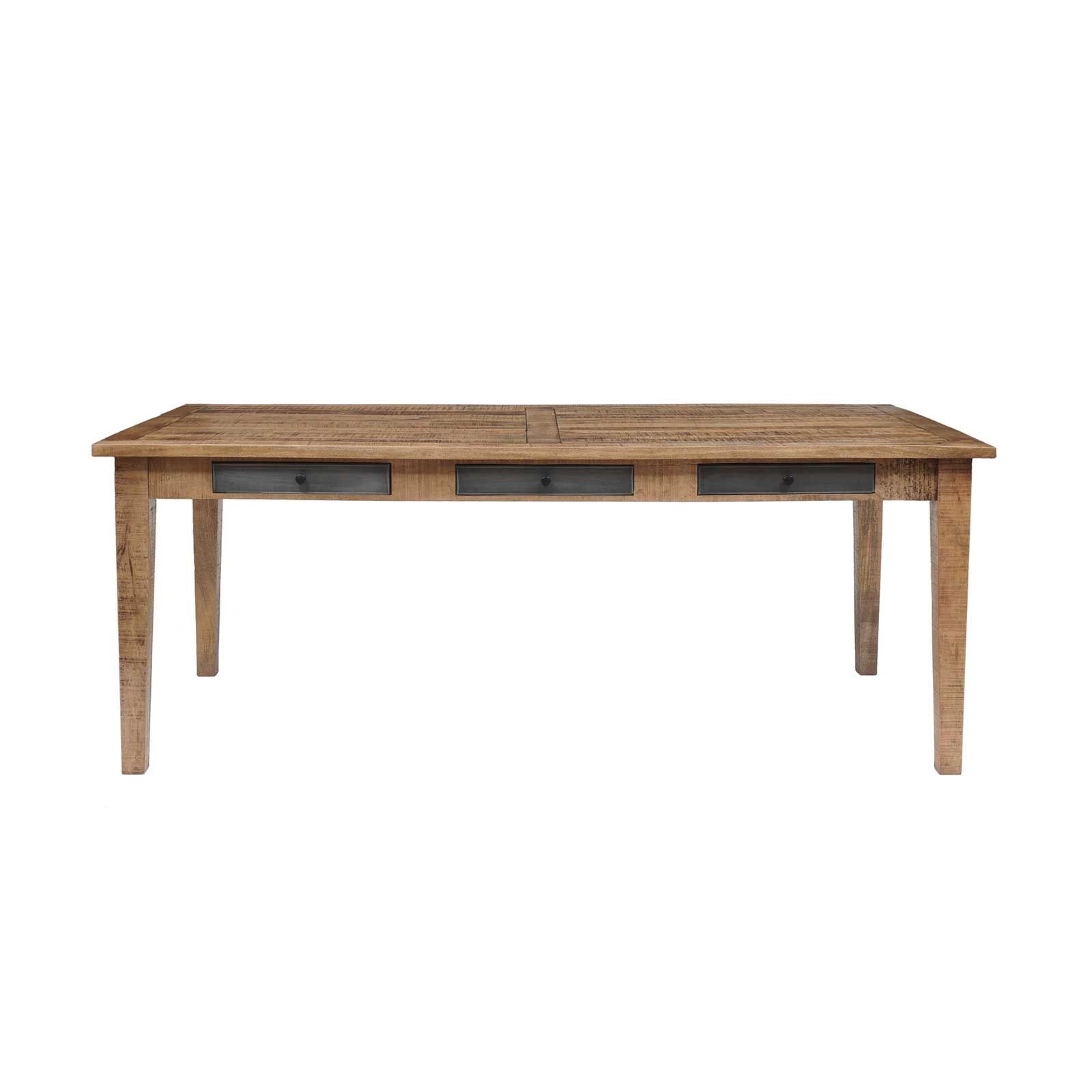 Ubaldi Farm Table de repas 6 tiroirs - manguier farm ii BOIS ET CHIFFONS CONCEPT ...