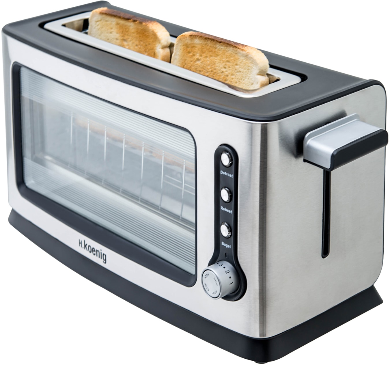 Grille-pain H.Koenig Toas32 1500W – Neuf, Argenté, Fonction Grill