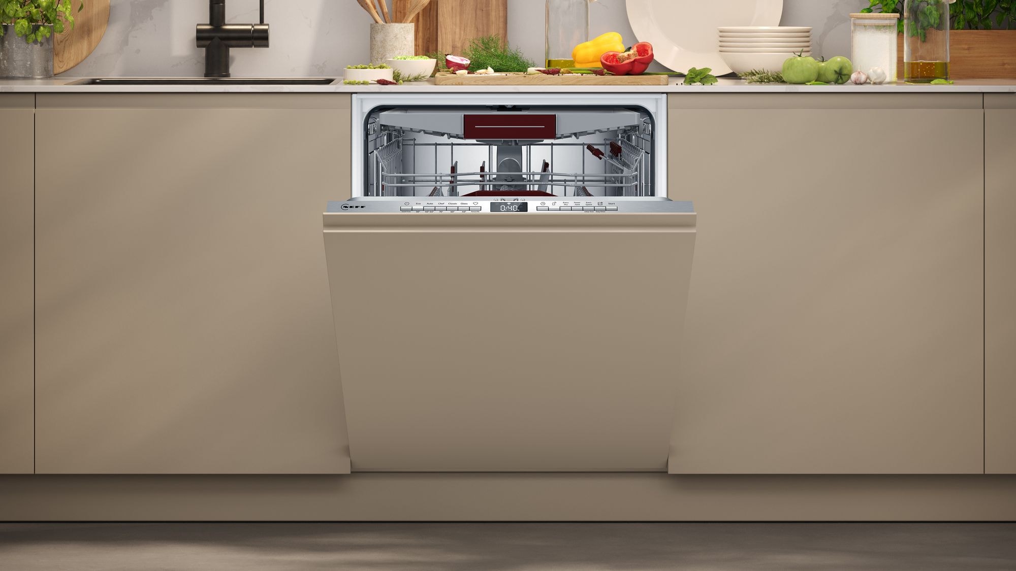 NEFF S255ECX15E, N50, Programme Chef 70°C - Lave vaisselle tout ...