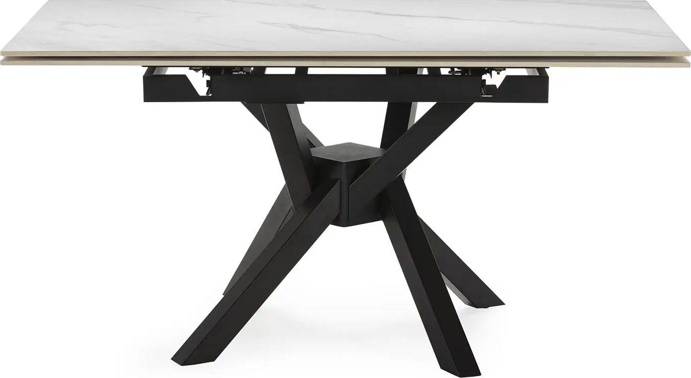 Table CONCEPT1 Arlene 150 x 90/150 x 76 cm blanc Pas Cher - UBALDI.com