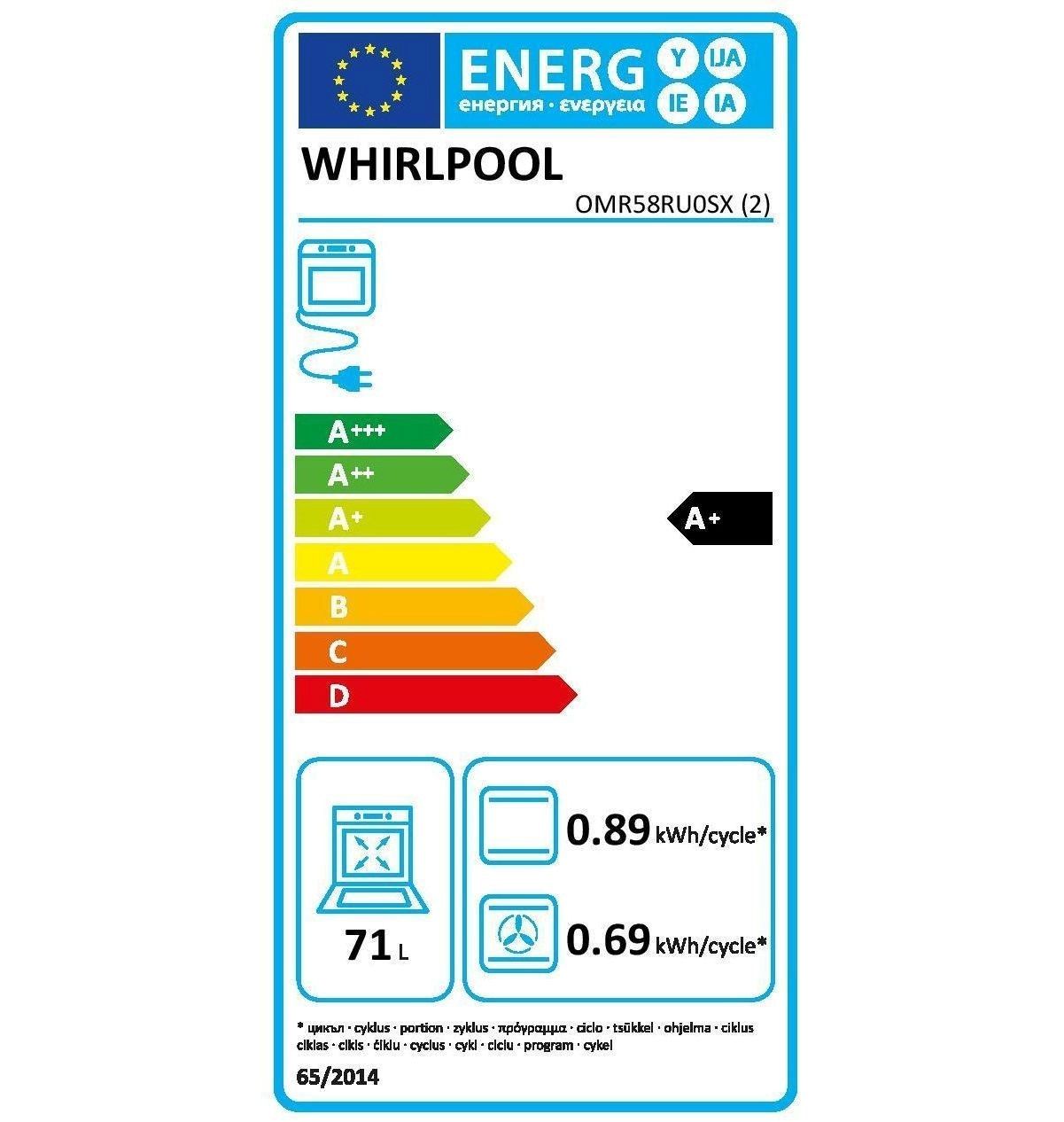 Four encastrable pyrolyse + hydrolyse multifonction WHIRLPOOL — free download