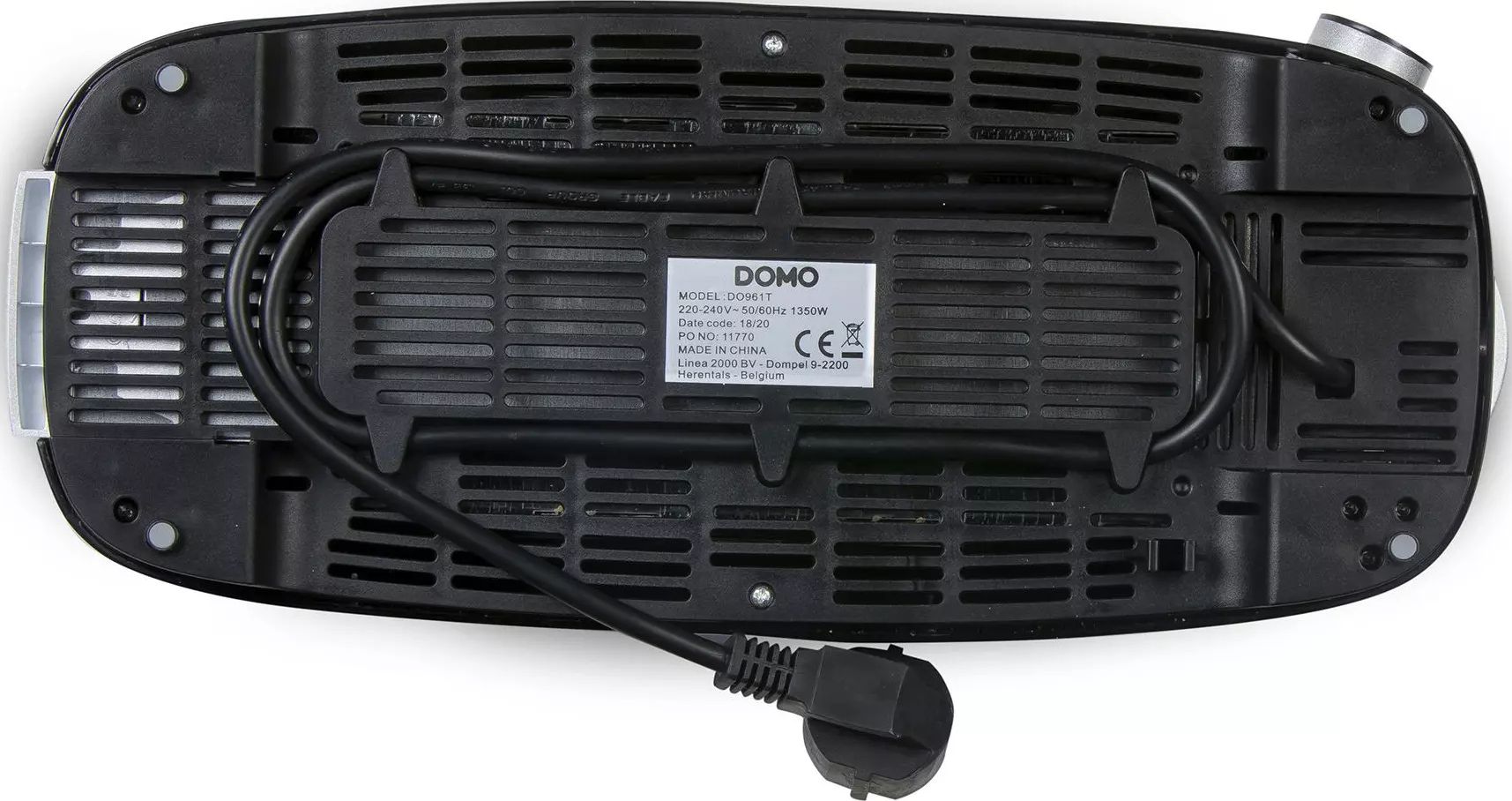 Domo Broodrooster B-Smart Zwart 2 Sneden Brood